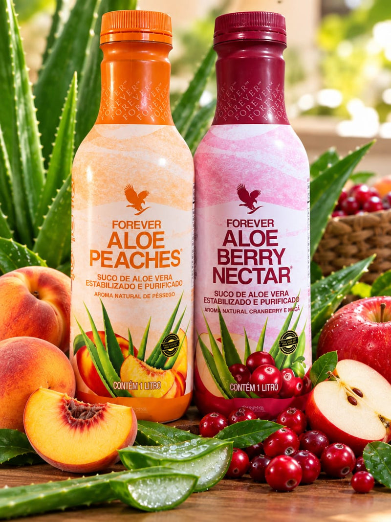 Aloe Vera Gel Cramberry + Pessego 2 LT - Natural e Concentrado