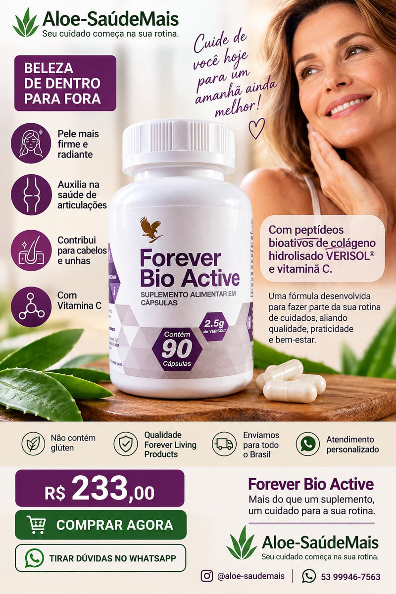 Colágeno Verisol + Vita C Forever Bio Active