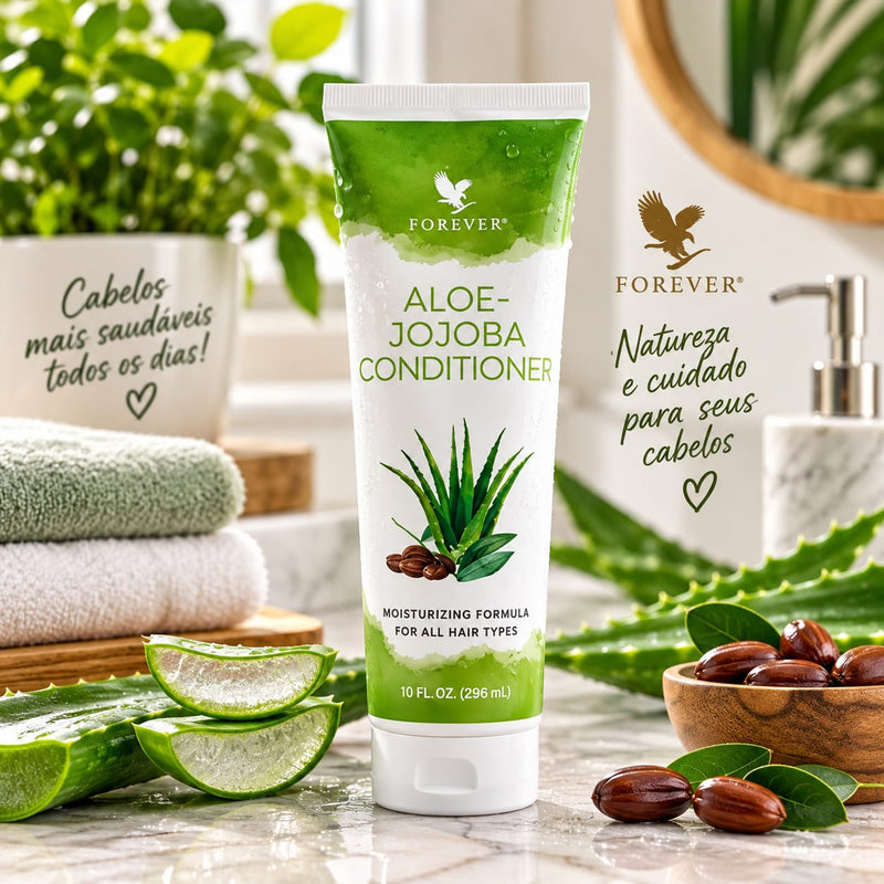 Condicionador Natural de Aloe Vera para os cabelos Aloe Jojoba Conditione