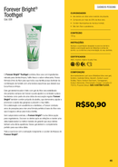 Pasta de Dente Natural sem Fluor + Aloe Vera e Própolis 130gr Forever