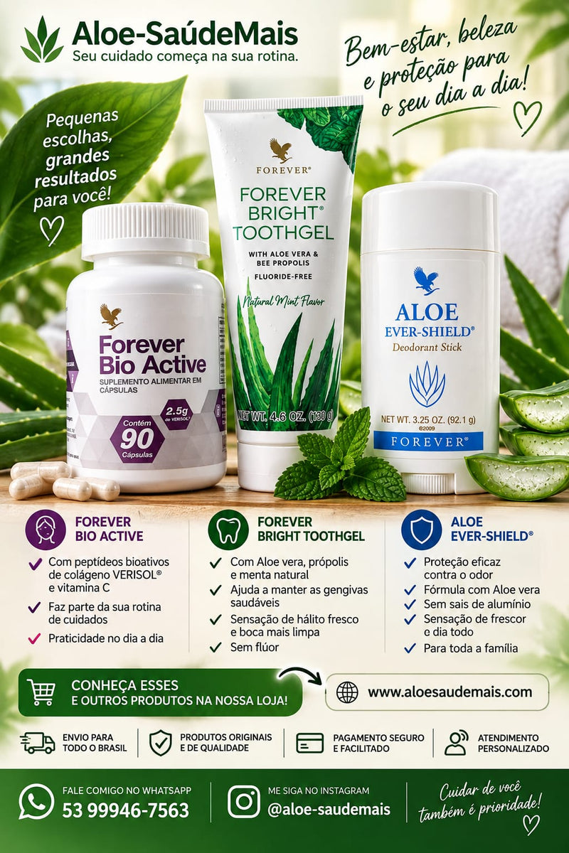 Kit Cuidado Completo Colágeno + Desodorante + Gel dental